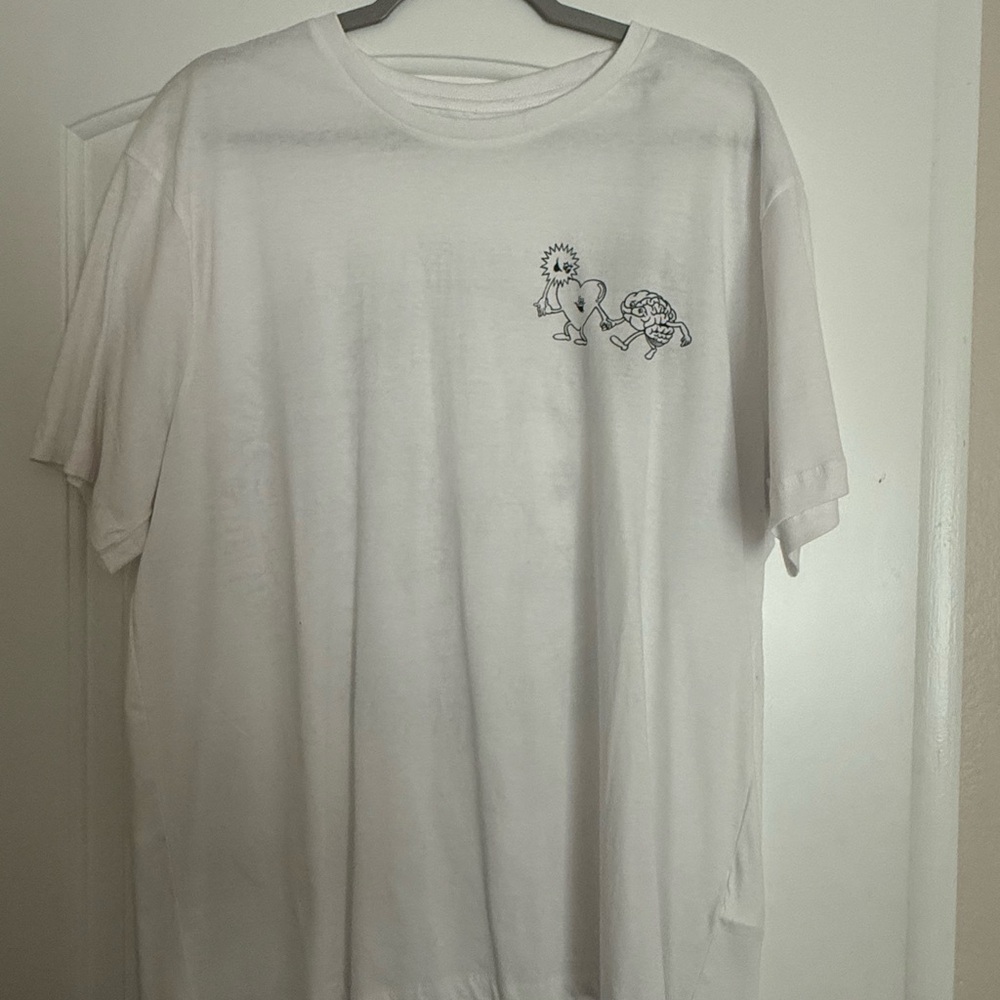 All Saints White Tee with Graphic Design
